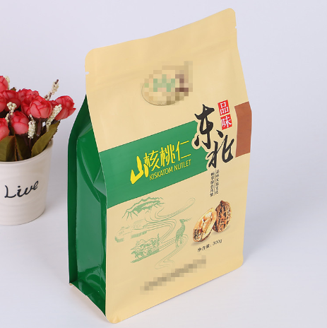 八边封山核桃零食袋 食品级牛皮纸包装袋